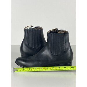 Botines Ramirez Black Leather Chelsea Ankle Boots Size 9 Women's F153